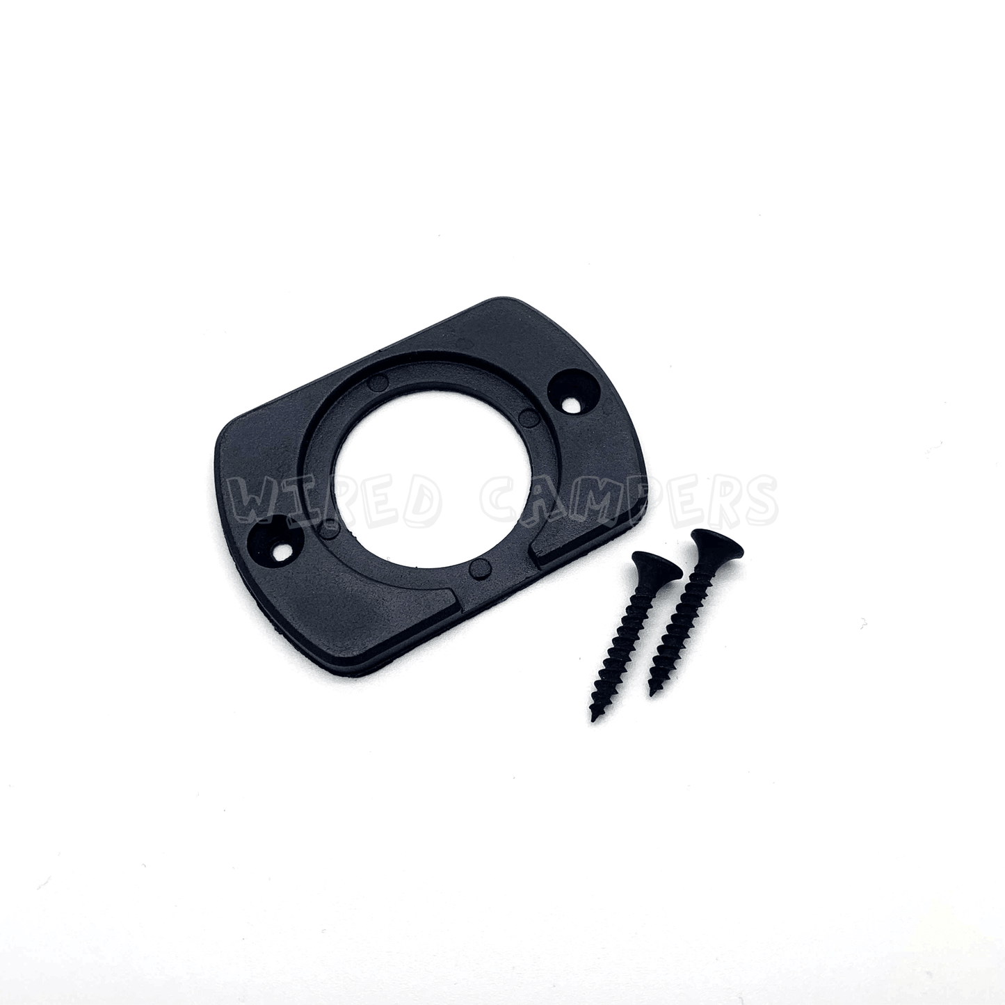 12V Accessory ABS Black Plastic One / Two / Thee / Four Hole Mounting Plate - Wired Campers Limited
