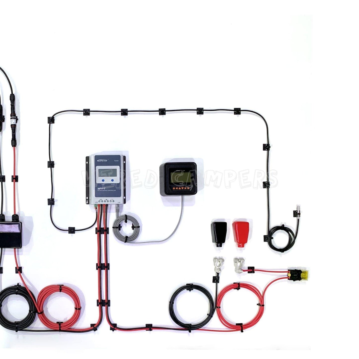 20A EPEVER MPPT & Victron Energy 175W BlueSolar Mono Solar Panel Camper Van Kit - Wired Campers Limited