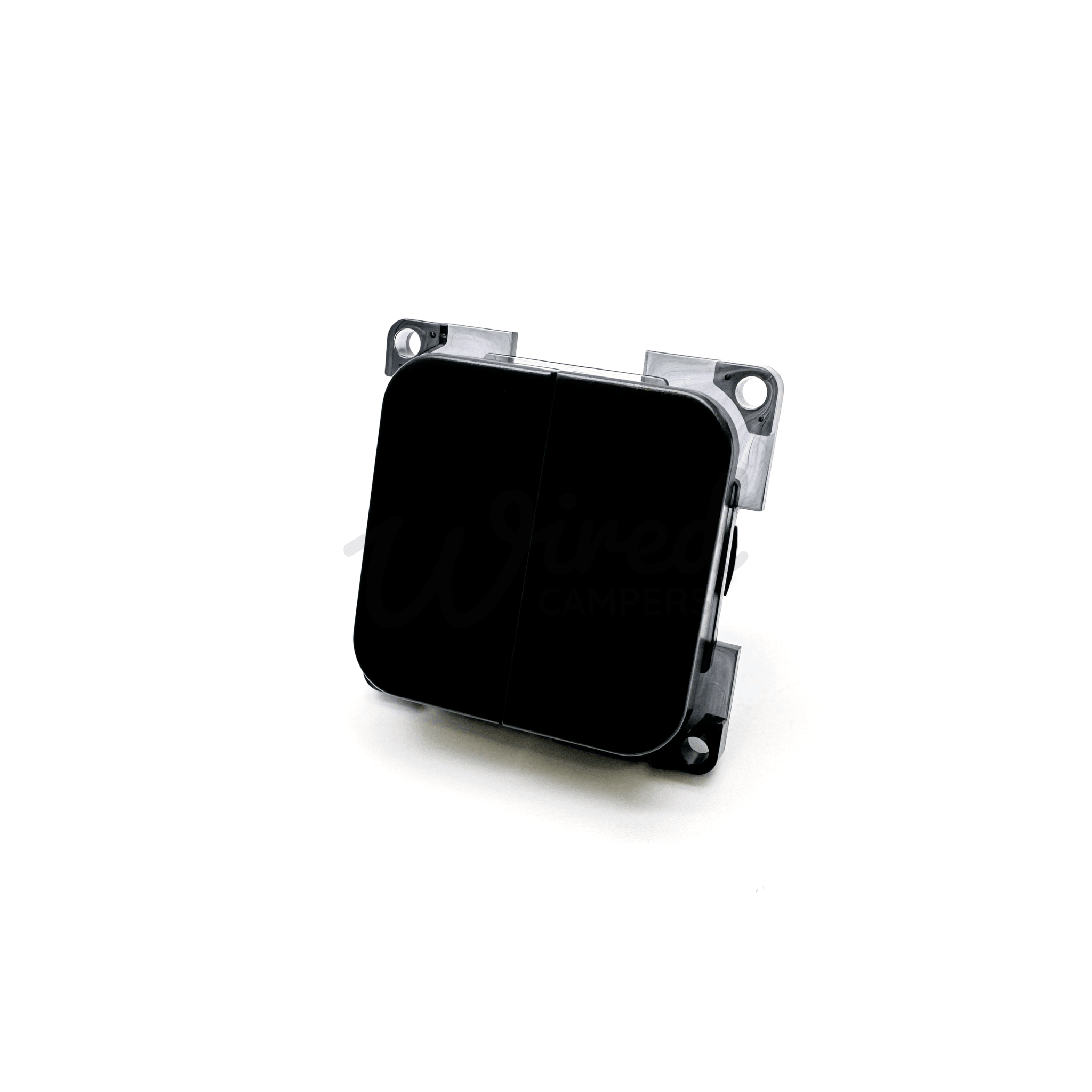 Pennine 12V Black Circular Centre Off 3-Way Rocker Switch For Caravan/Motorhome – 320016