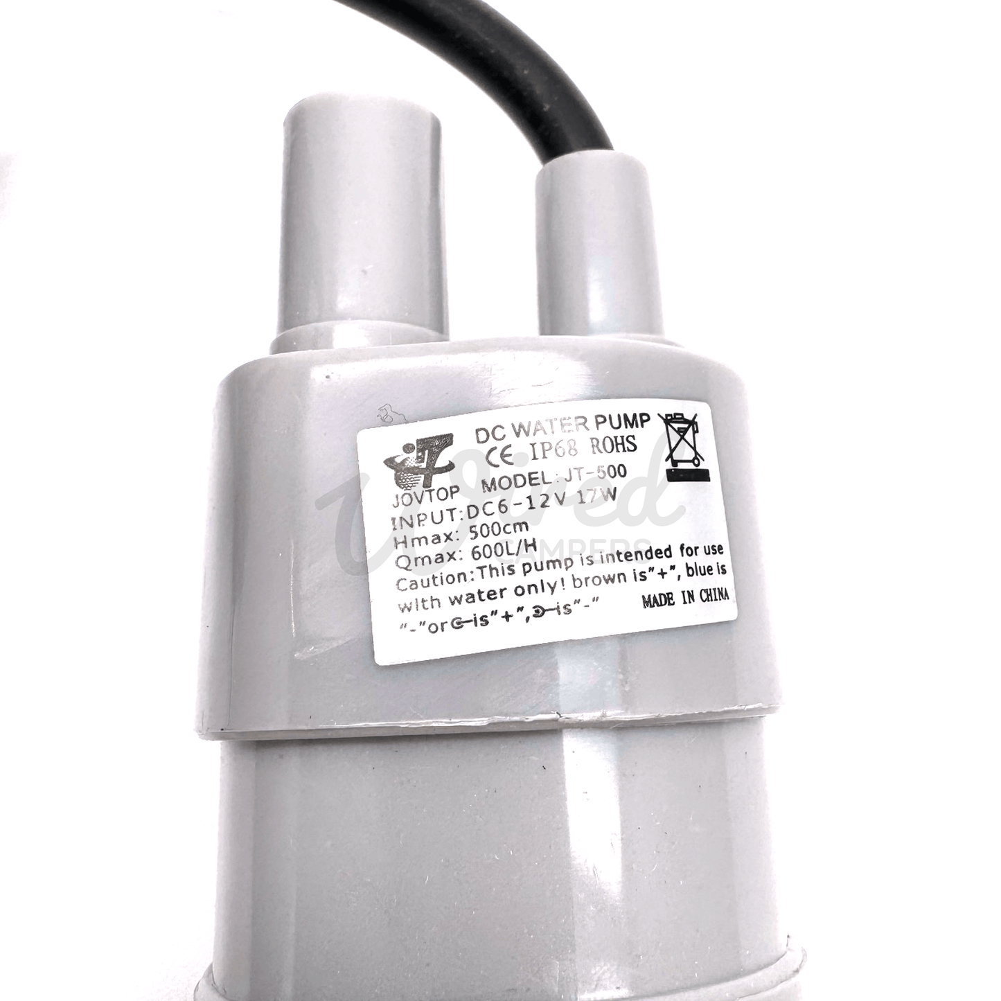 Camper Van Submersible DC 6 - 12V Water Pump - 600L/H - IP68 - Wired Campers Limited