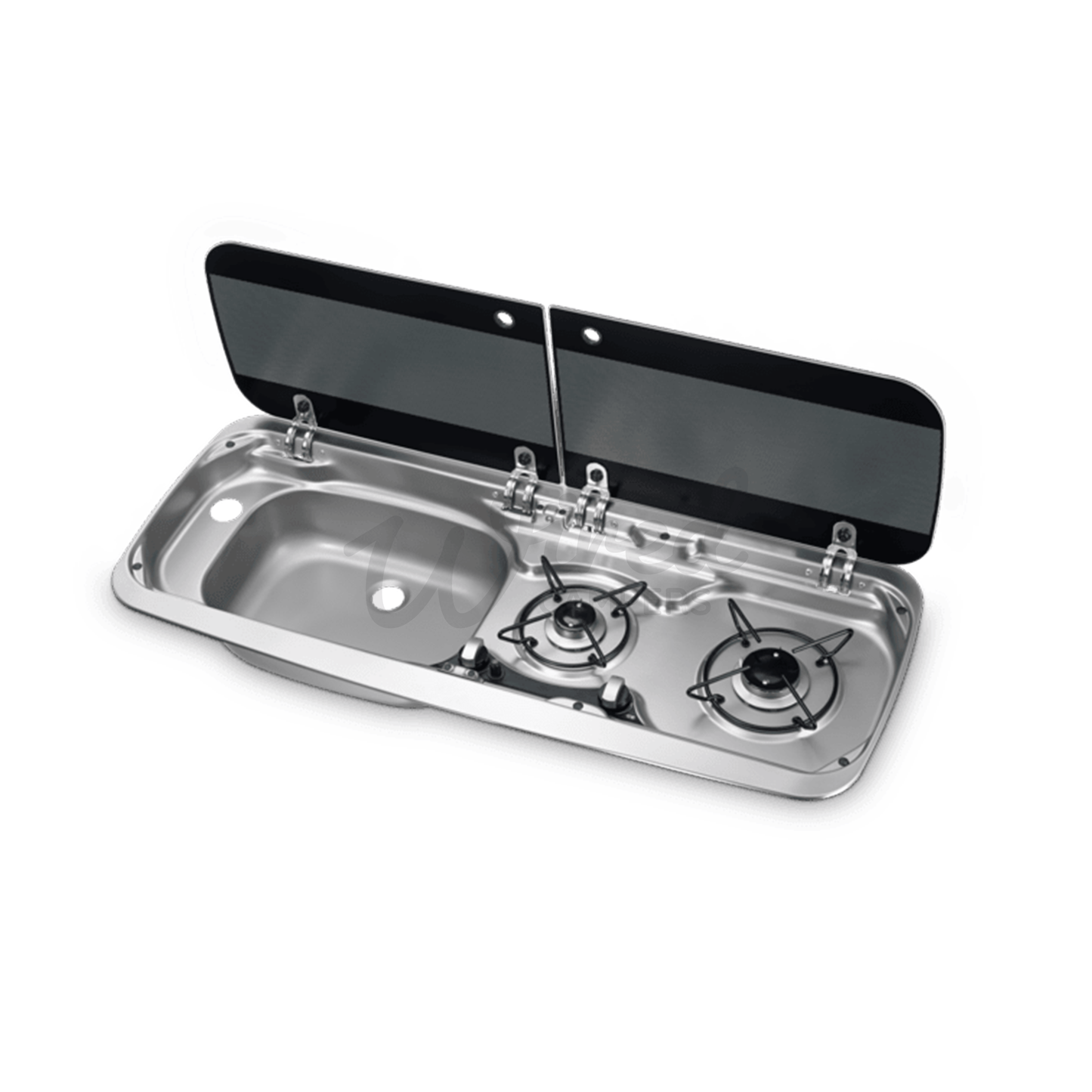 Dometic SMEV 9222 Burner Gas Hob & Left Hand Camper Van Sink - MO9222L - Wired Campers Limited