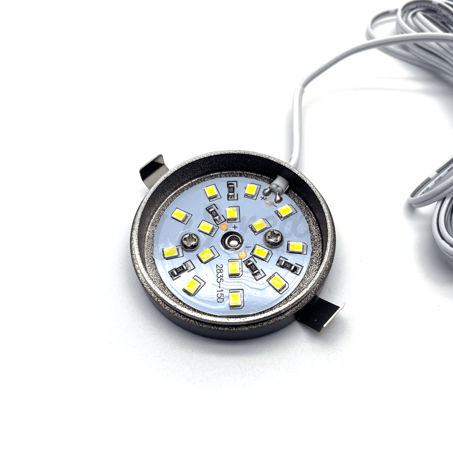 Linkable Black 12V DC Warm White LED SMD Ceiling Lights - Recess Mount - Wired Campers Limited