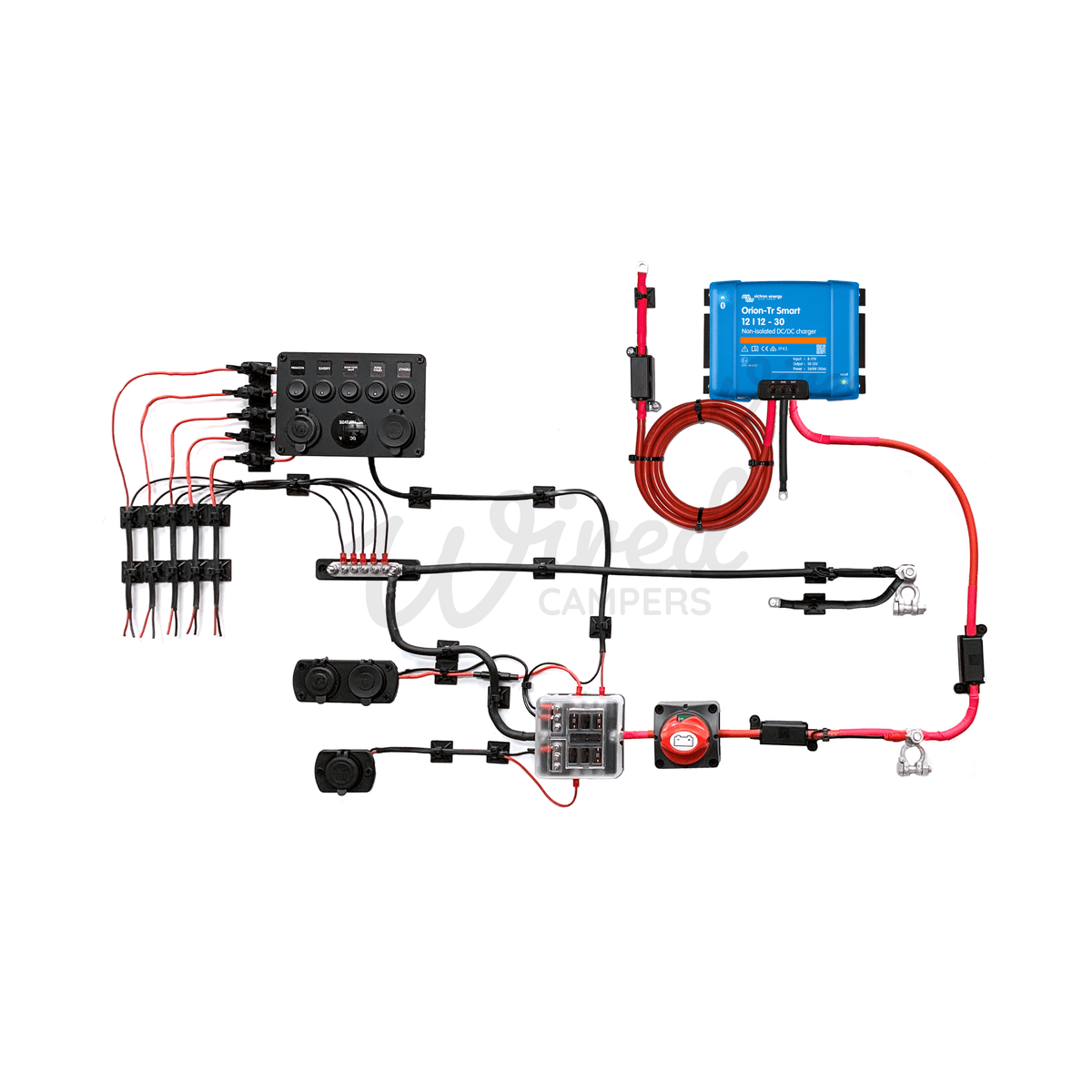 Victron Energy 30A Orion DC/DC & 12V Accessory Camper Van Kit - Wired Campers Limited