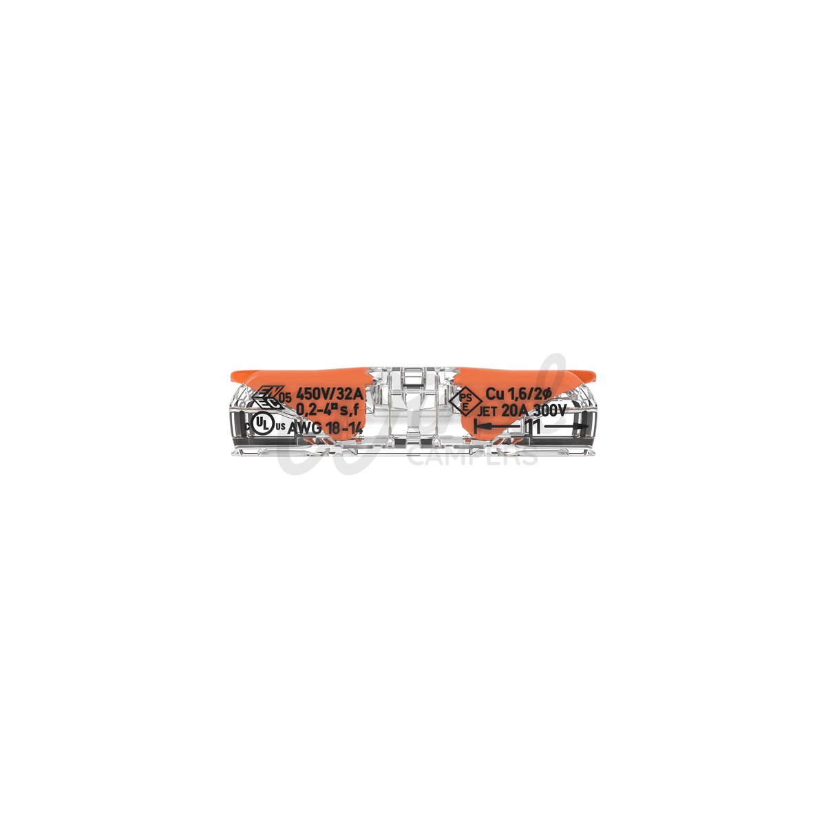 WAGO 221 - 2411 Inline Splicing Lever Cable Connector - 0.2 mm² To 4 mm² - Single - Wired Campers Limited
