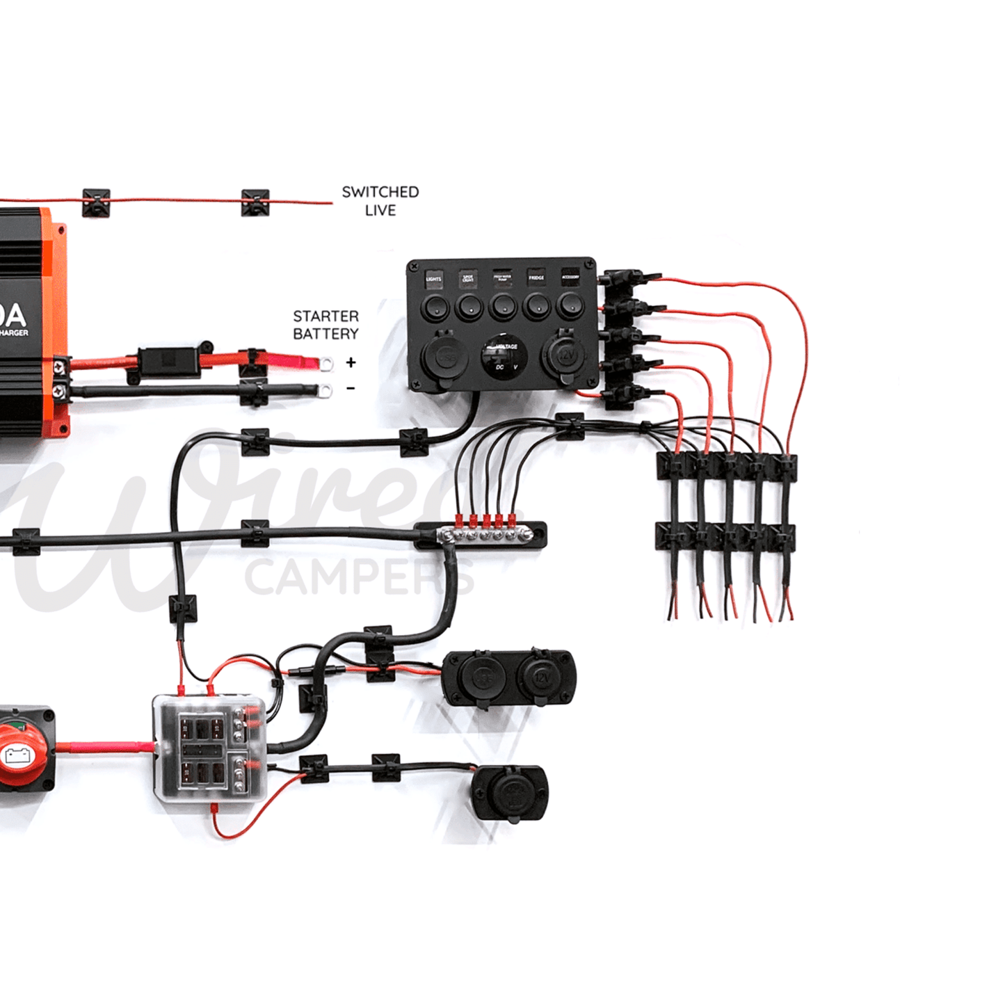 Wired Campers 20A DC - DC & 12V Accessory Complete Camper Van Kit - Wired Campers Limited
