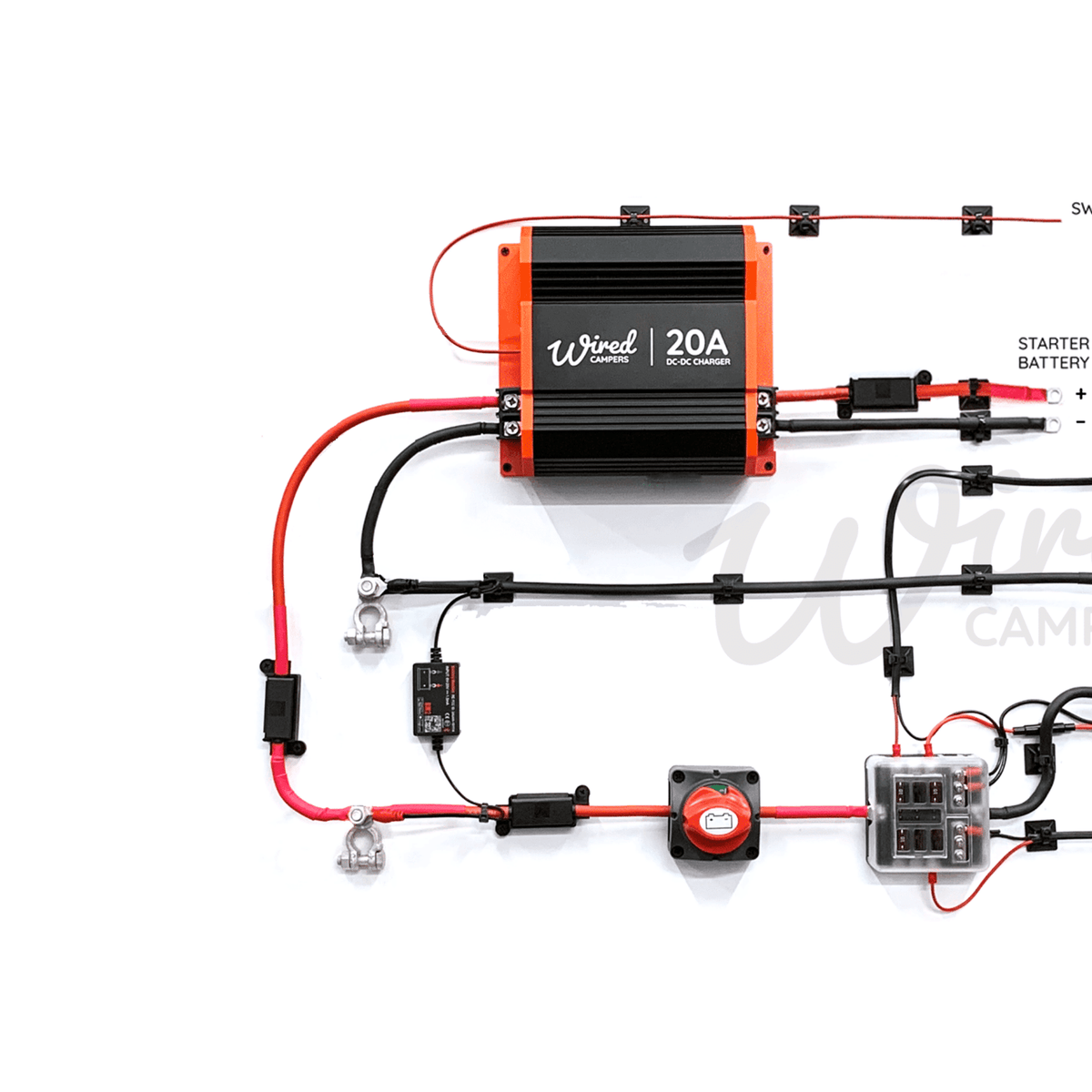 Wired Campers 20A DC - DC & 12V Accessory Complete Camper Van Kit - Wired Campers Limited