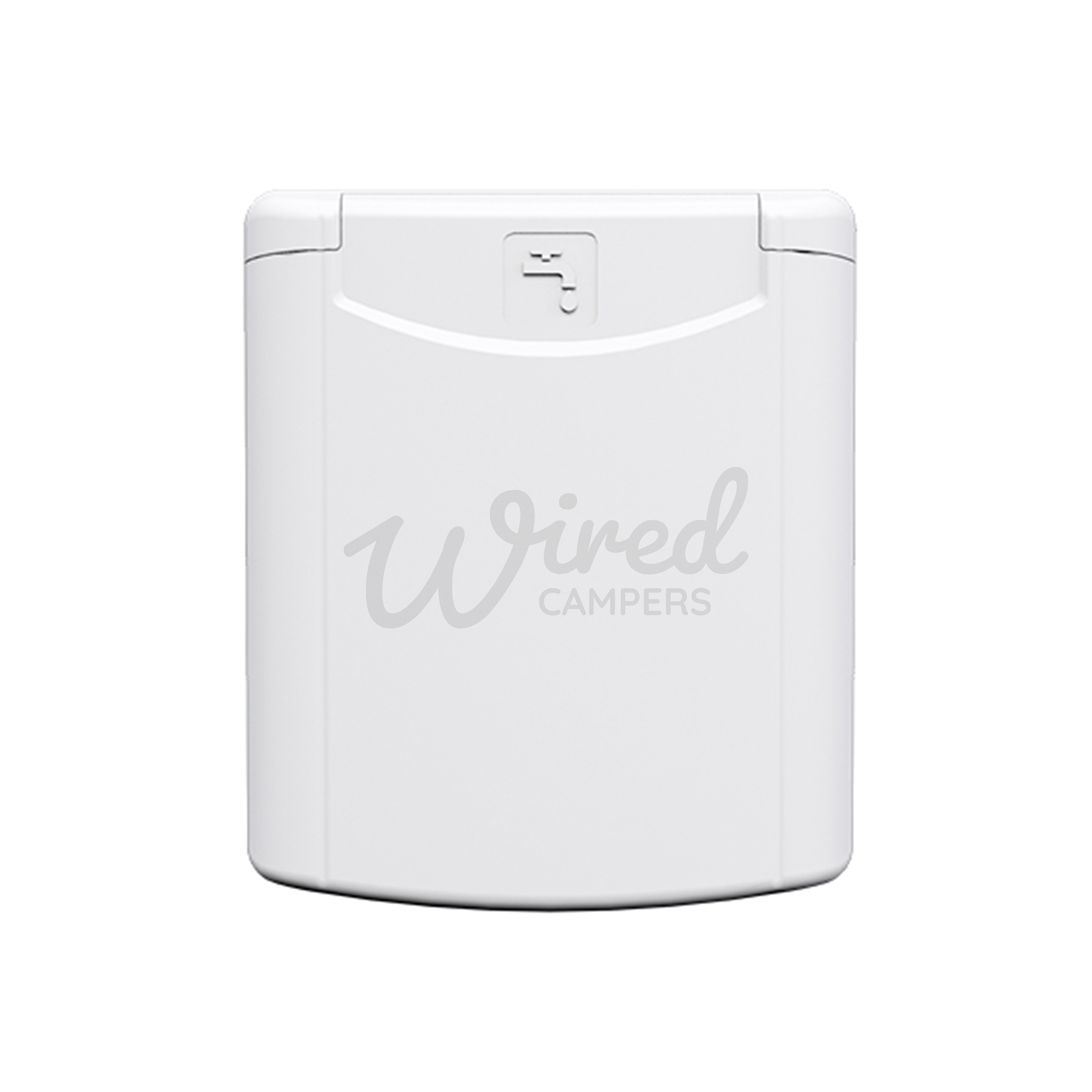 Wired Campers Limited Camper Van Flush Lockable Water Filler Point - Magnetic Flap - White