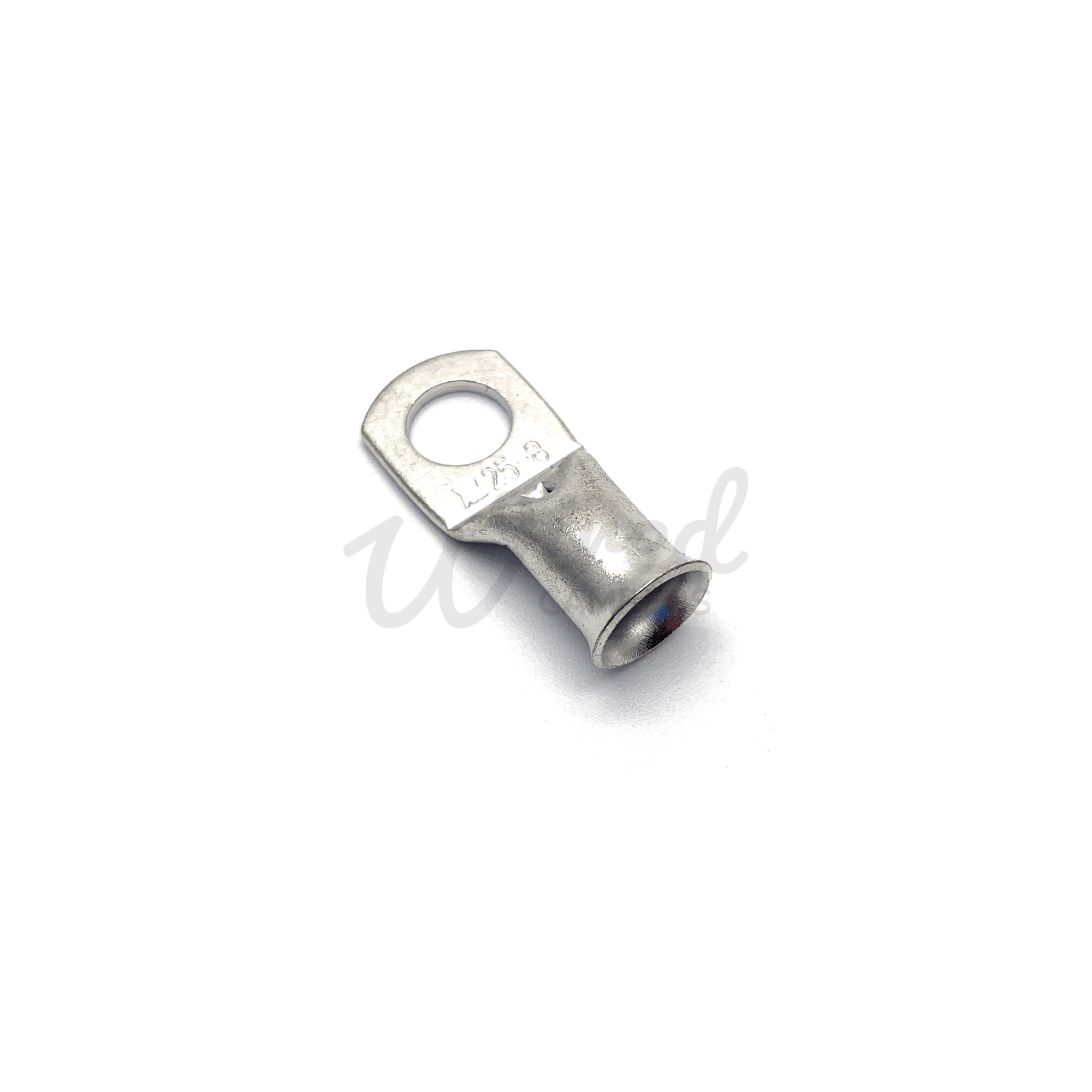 AC/DC Wire And Supply 12 Gauge Tinned Copper Lug #10 Hole – 25 Pack Crimp Terminal Connectors