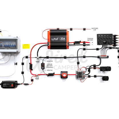 12V DC - DC & 240V Mains Hook Up Complete Camper Van Kit - Wired Campers Limited