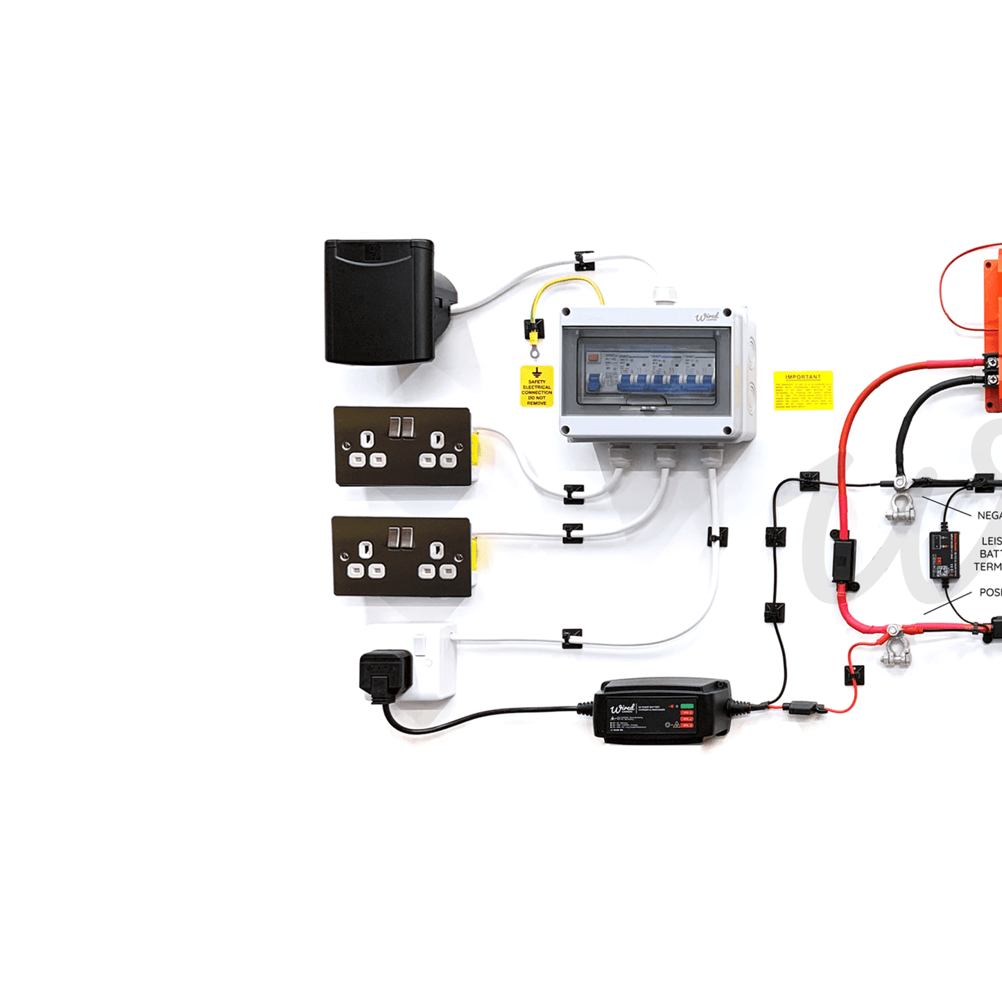 12V DC - DC & 240V Mains Hook Up Complete Camper Van Kit - Wired Campers Limited