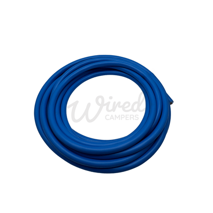 3M/5M/10M - 3 Core Blue Arctic Grade 4.0mm² Flexible Round Mains Hook Up Cable - Wired Campers Limited