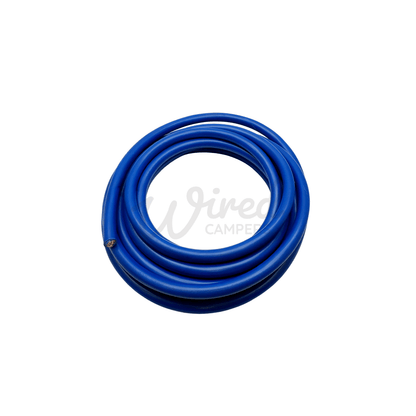3M/5M/10M - 3 Core Blue Arctic Grade 6.0mm² Flexible Round Mains Hook Up Cable - Wired Campers Limited
