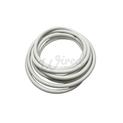 3M/5M/10M - 3 Core White 1.5mm² Flexible Round Mains Cable 3183Y - Wired Campers Limited