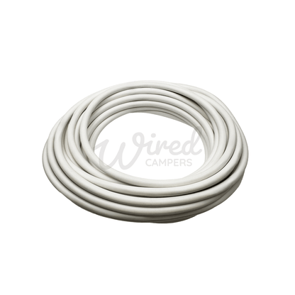 3M/5M/10M - 3 Core White 2.5mm² Flexible Round Mains Cable 3183Y - Wired Campers Limited