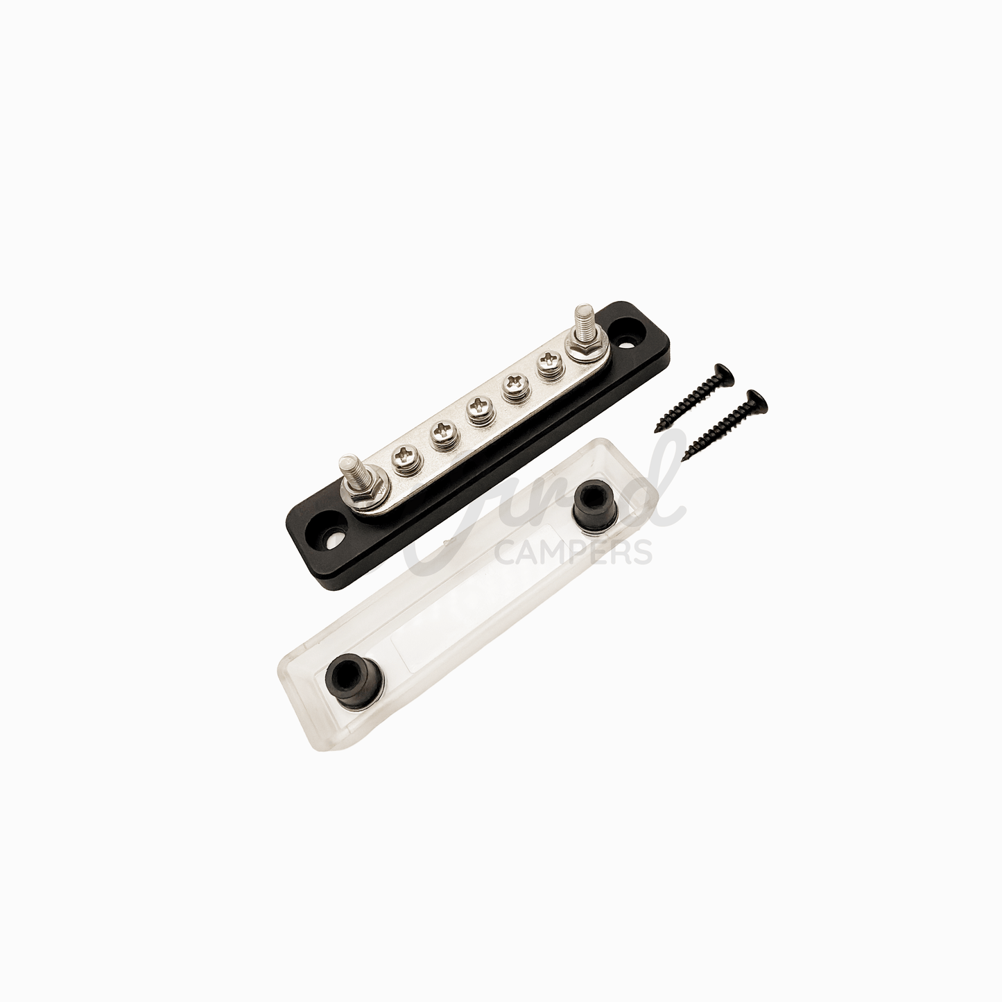 5 Way Terminal DC Negative Common Camper Van Bus Bar - 100A 12V/24V - Wired Campers Limited