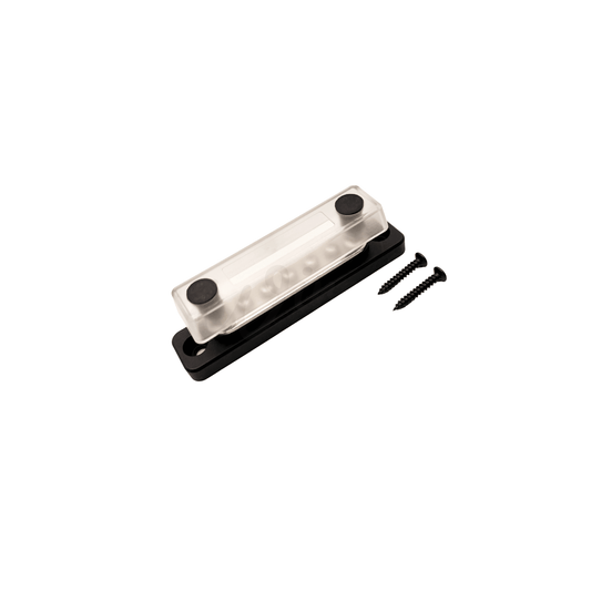 5 Way Terminal DC Negative Common Camper Van Bus Bar - 100A 12V/24V - Wired Campers Limited