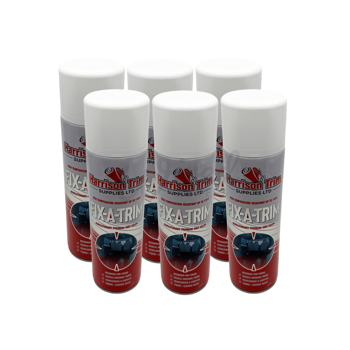 6 Pack - Fix-A-Trim High Temperature Spray Glue Carpet Adhesive - 500ml - Wired Campers Limited