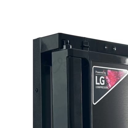 BEKULE R50 - 12V/24V DC LG Compressor Camper Van Dual Hinge Fridge Freezer 43.7L - Black - Wired Campers Limited