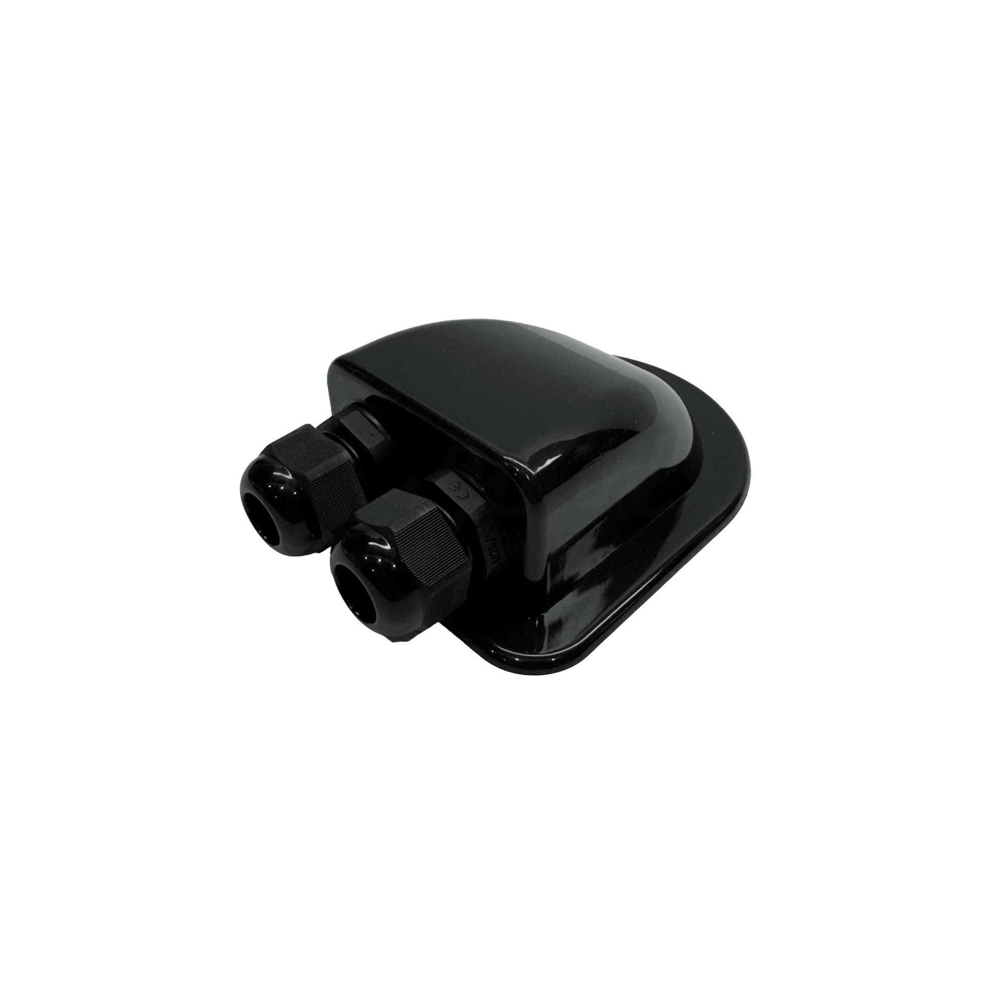 Black ABS Roof Mounted Solar Cable Entry Gland Box - 6mm2-12mm2 - Wired Campers Limited