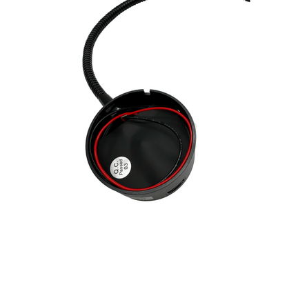 Black Flexible Arm LED Spotlight With USB A Charging Port & Dimmer - Wired Campers Limited