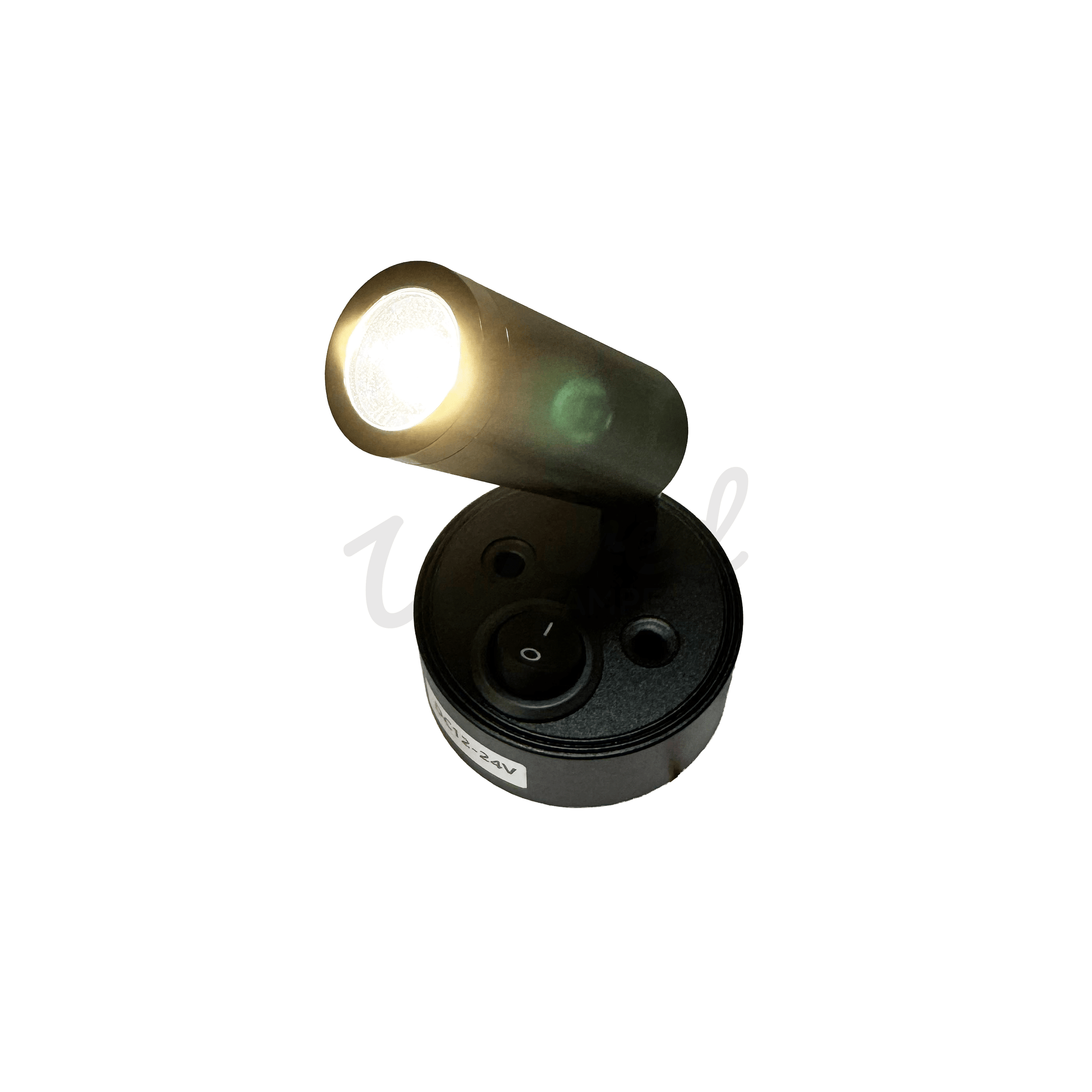 Black LED Camper Van Adjustable Reading Spotlight - Switched - Wired Campers Limited