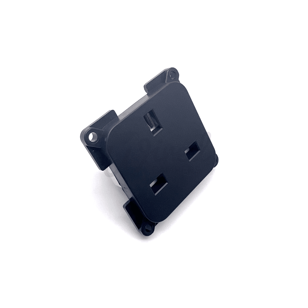 C-Line 13A Three Pin UK Shuttered Safety Mains Single Socket
