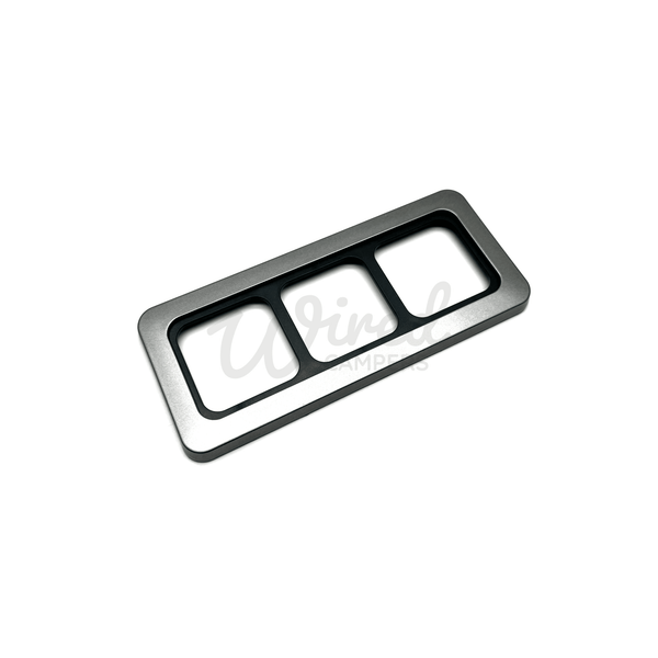 Plastic Inner Frame C-Line Three Module Gunmetal Grey Inner & Outer Frame Mount