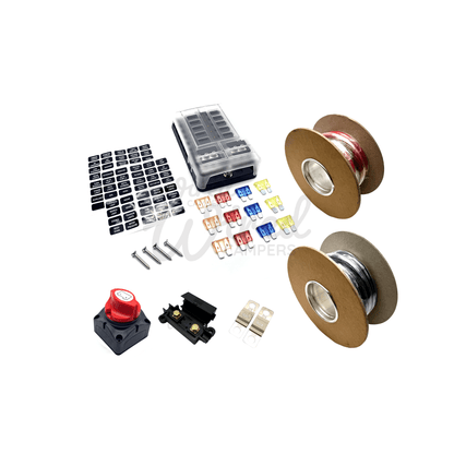 Camper Van / Motorhome 12V 12 Way Blade Fuse Box & Isolator Wiring Kit - Wired Campers Limited
