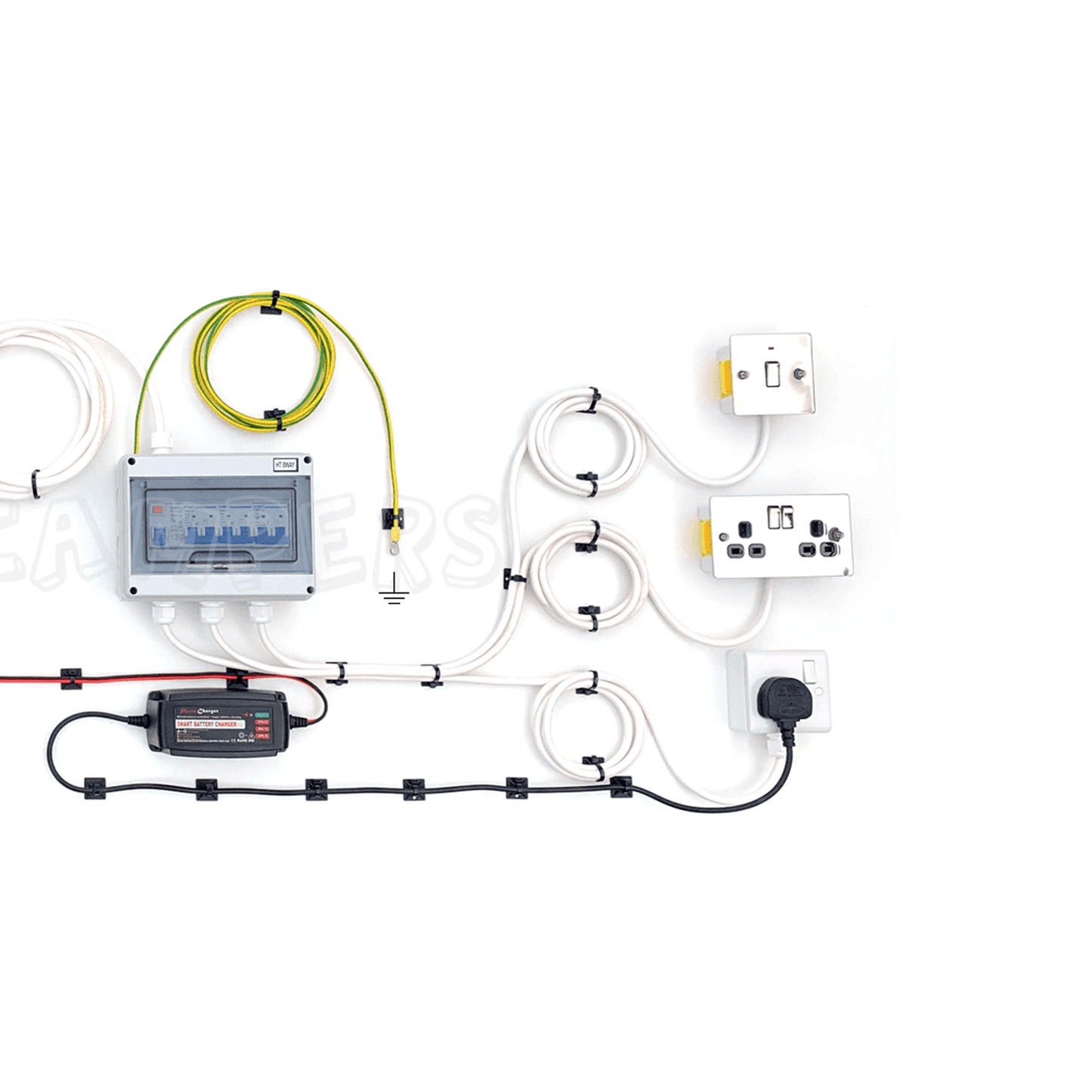 Complete Camper Van Electrical System - 12V Split Charge & 240V Mains - Wired Campers Limited