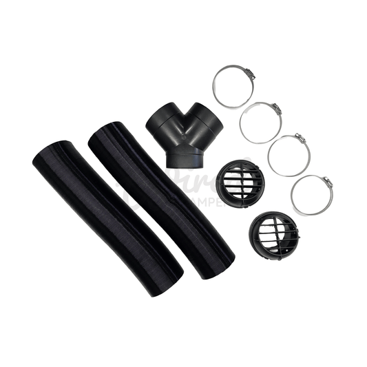 Diesel Air Heater 75mm Camper Van Ducting Kit - Y Junction 5kW/8kW - Wired Campers Limited