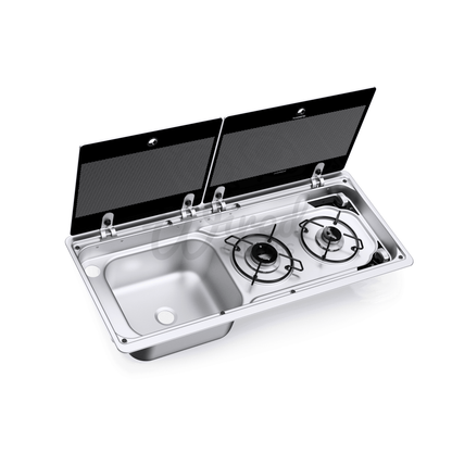 Dometic SMEV Slimline 9722 Gas Hob & Left Hand Camper Van Sink - MO9722L - Wired Campers Limited