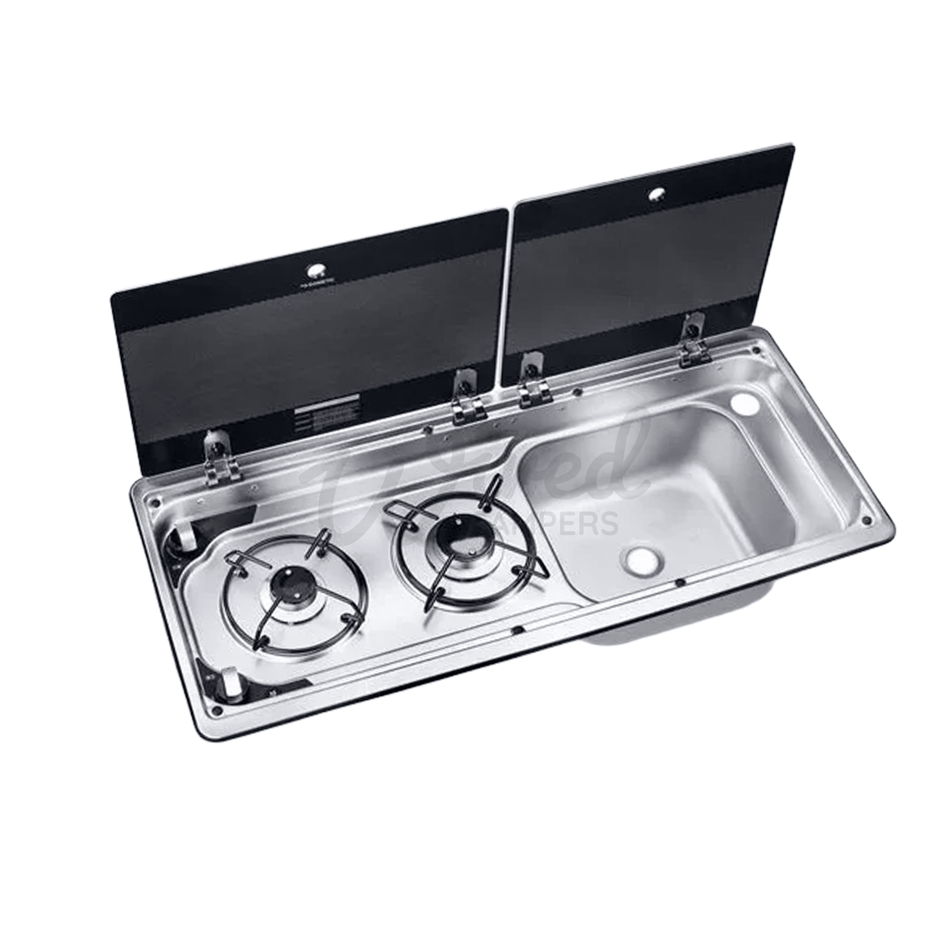 Dometic SMEV Slimline 9722 Gas Hob & Right Hand Camper Van Sink - MO9722R - Wired Campers Limited
