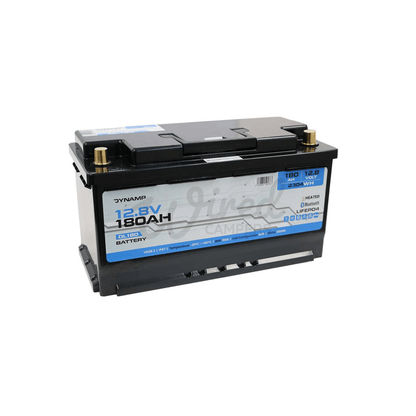 DYNAMP 12V 180Ah Heated Lithium LiFePO4 Leisure Battery - Bluetooth & Heating - Wired Campers Limited
