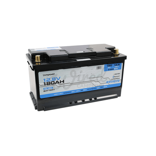 DYNAMP 12V 180Ah Heated Lithium LiFePO4 Leisure Battery - Bluetooth & Heating - Wired Campers Limited