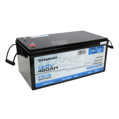 DYNAMP 12V 460Ah Heated Lithium LiFePO4 Leisure Battery - Bluetooth & Heating - Wired Campers Limited