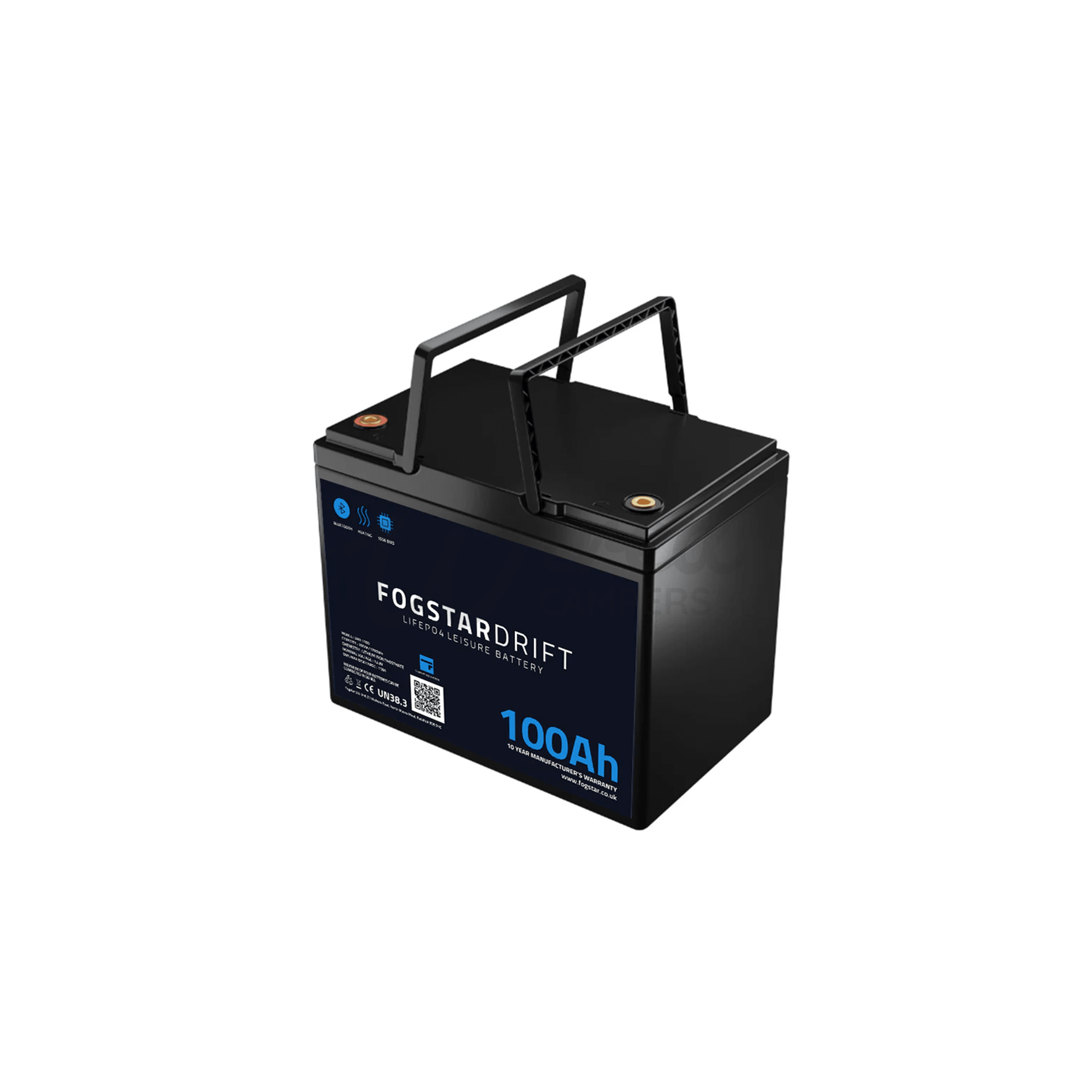 Fogstar Drift 12V 100AH Heated Lithium LiFePO4 Leisure Battery W/Bluetooth - Wired Campers Limited