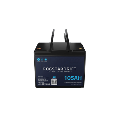 Fogstar Drift 12V 105AH Heated Lithium LiFePO4 Leisure Battery W/Bluetooth - Wired Campers Limited