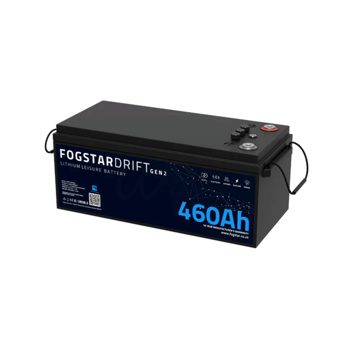 Fogstar Drift Gen2 12V 460AH Heated Lithium LiFePO4 Leisure Battery - Wired Campers Limited