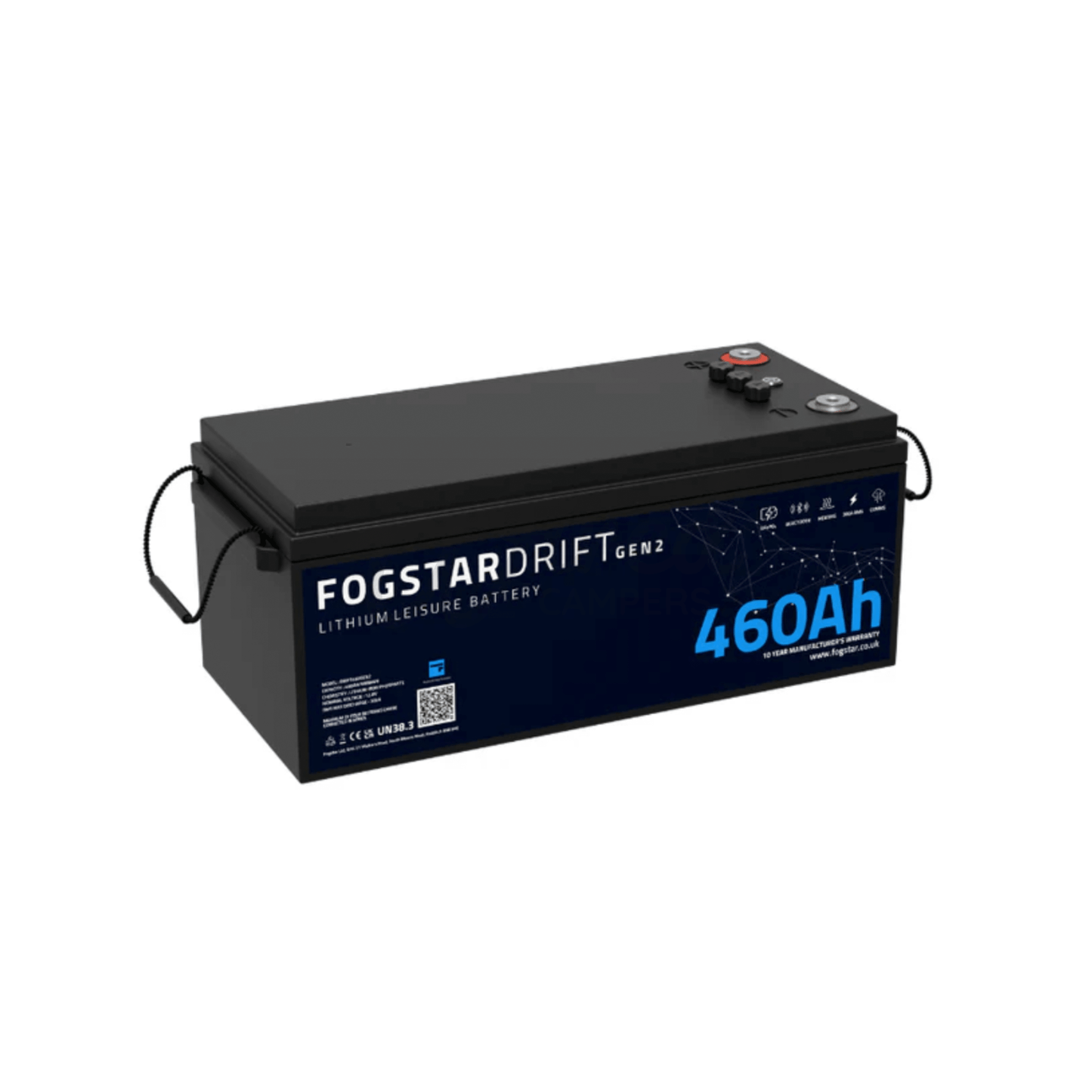 Fogstar Drift Gen2 12V 460AH Heated Lithium LiFePO4 Leisure Battery - Wired Campers Limited