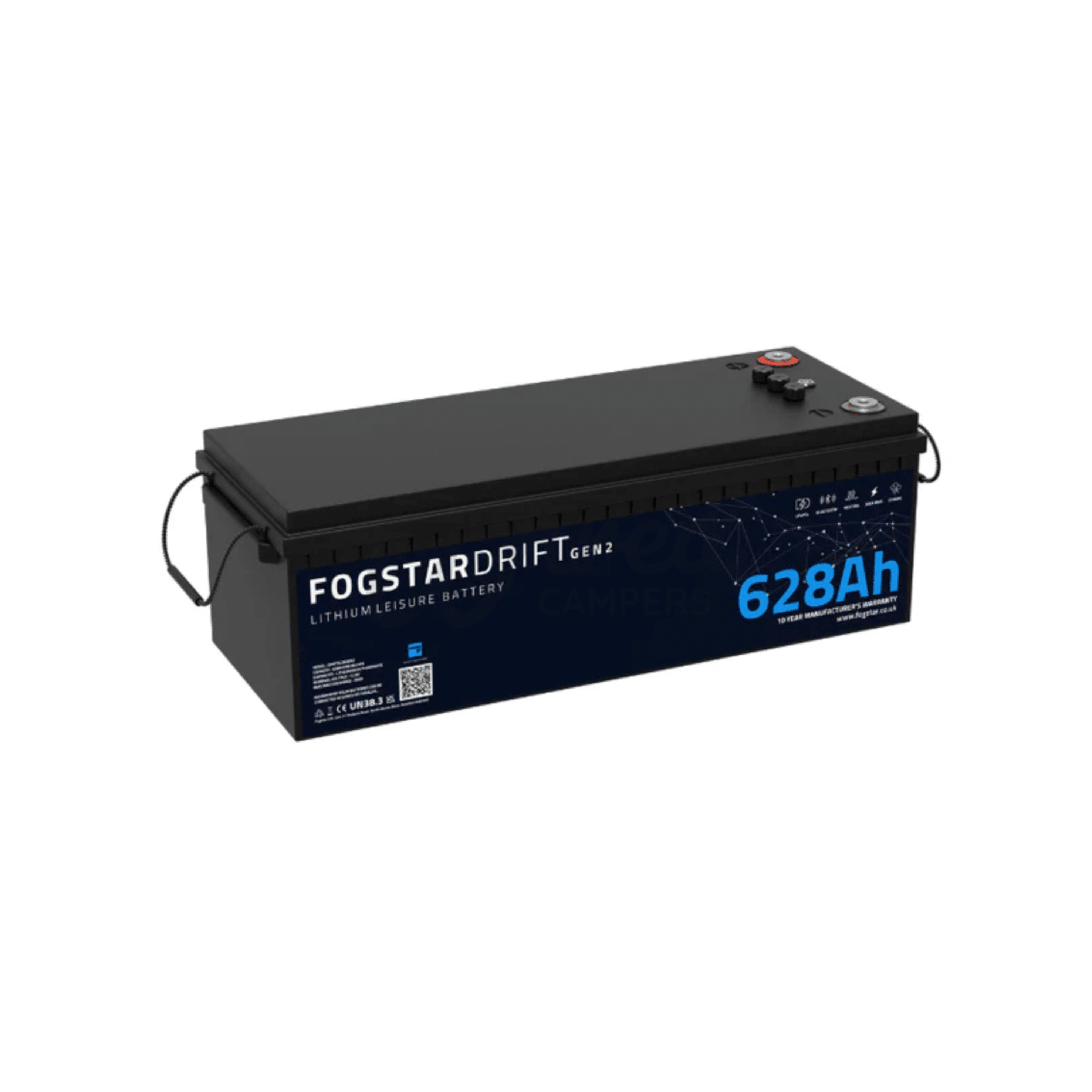 Fogstar Drift Gen2 12V 628Ah Heated Lithium LiFePO4 Leisure Battery