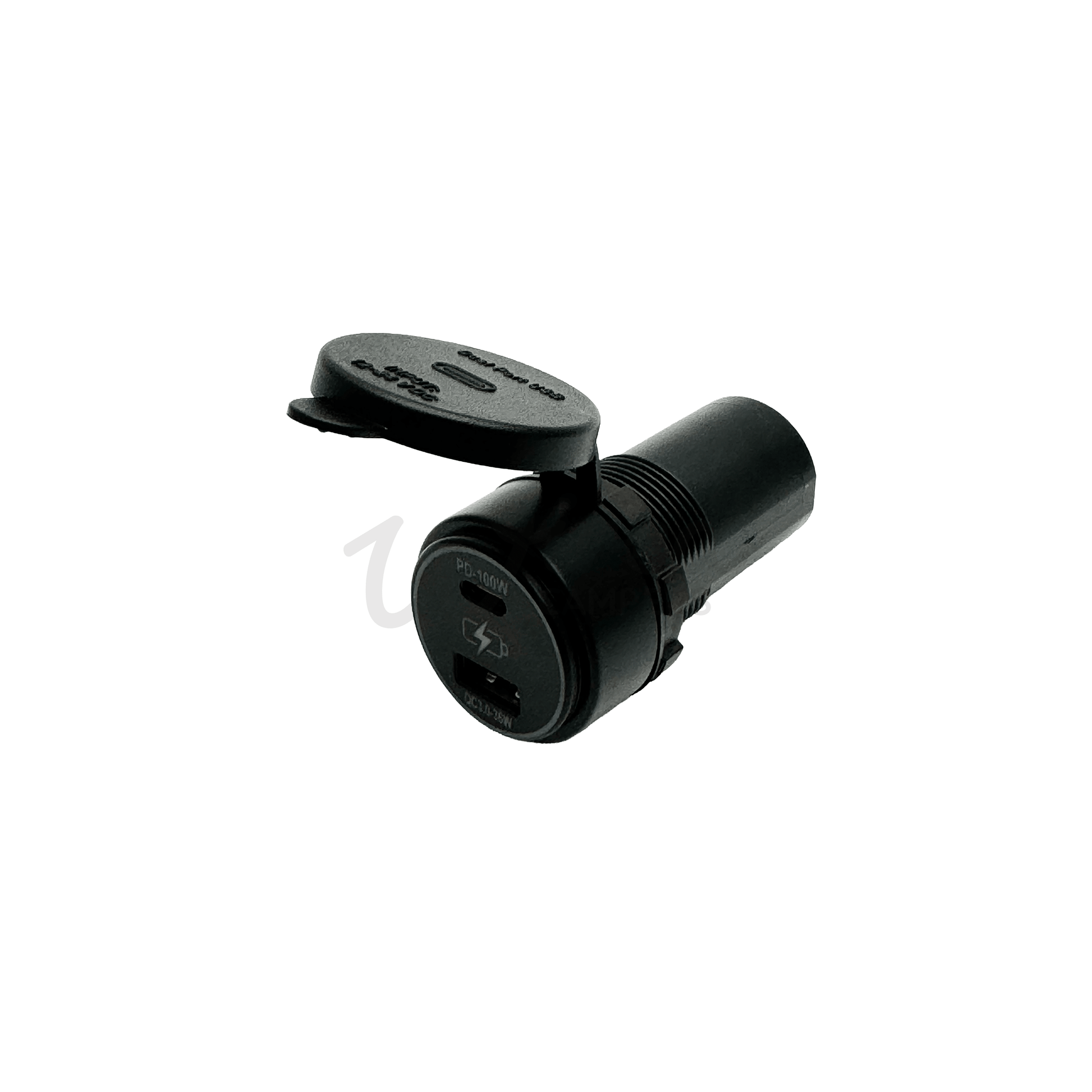 High Power USB C (PD) 100W & USB A QC 36W Phone / Tablet / Laptop Charging Port - Wired Campers Limited