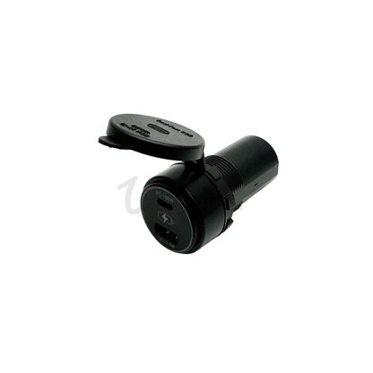 High Power USB C (PD) 100W & USB A QC 36W Phone / Tablet / Laptop Charging Port - Wired Campers Limited