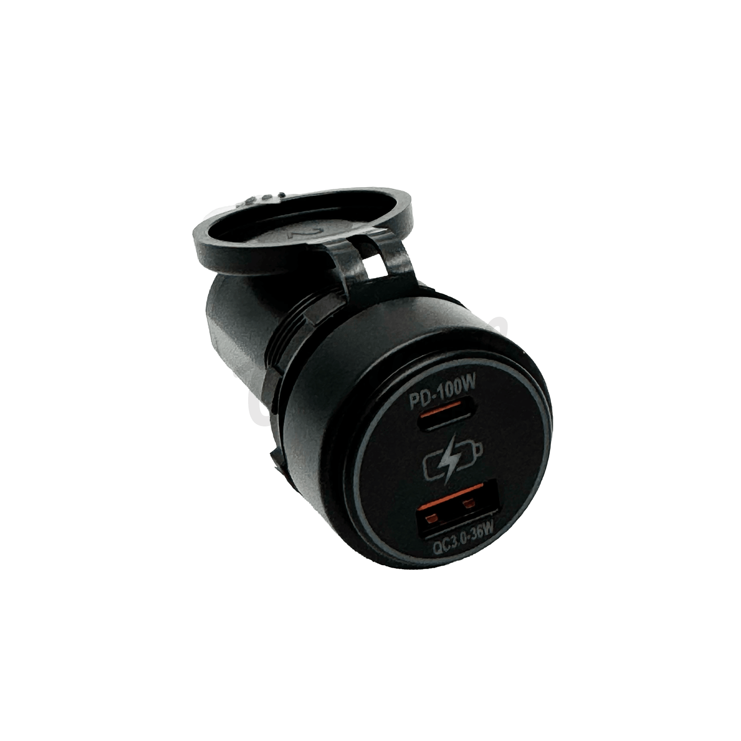 High Power USB C (PD) 100W & USB A QC 36W Phone / Tablet / Laptop Charging Port - Wired Campers Limited