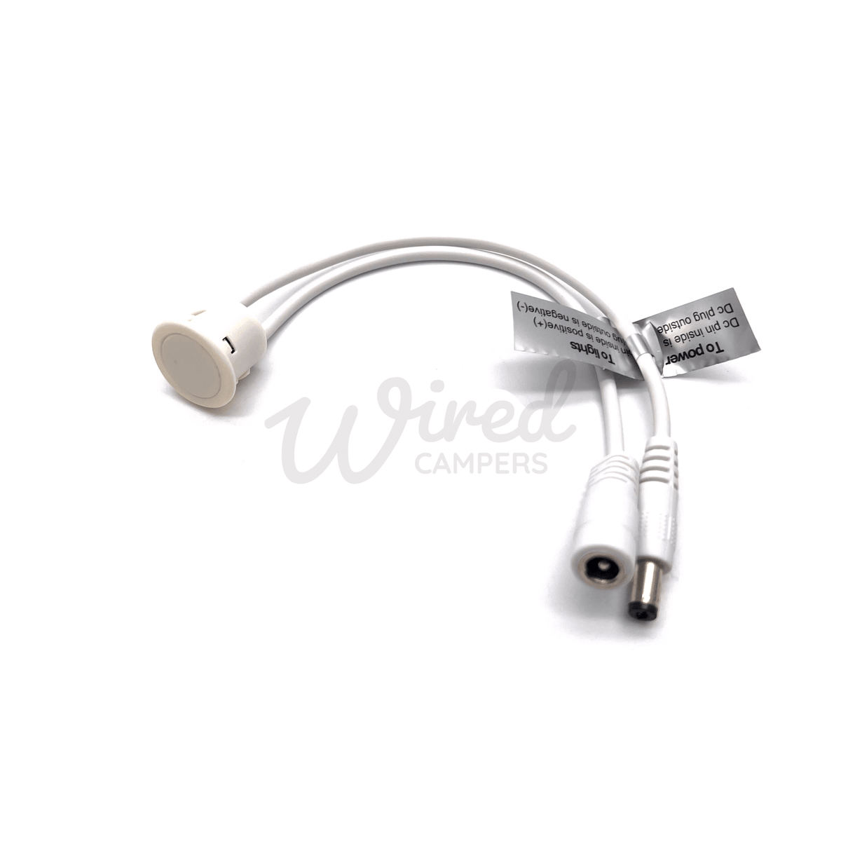 Linkable 12V 4A LED Round White Touch Dimmer & On/Off Switch - Wired Campers Limited