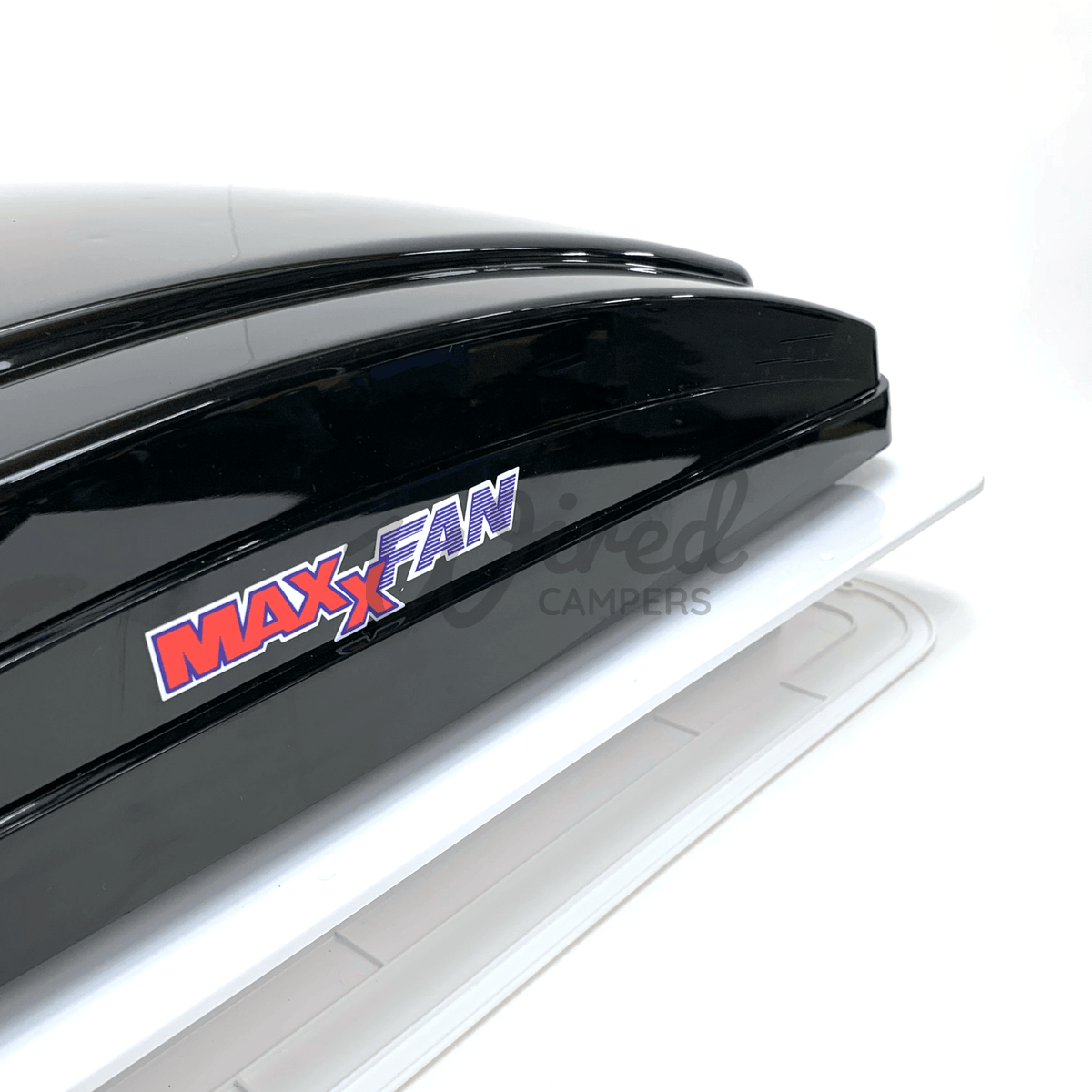 Maxxair MAXXFAN Deluxe Remote Controlled Automatic Roof Fan Vent - Smoked Lid - Wired Campers Limited