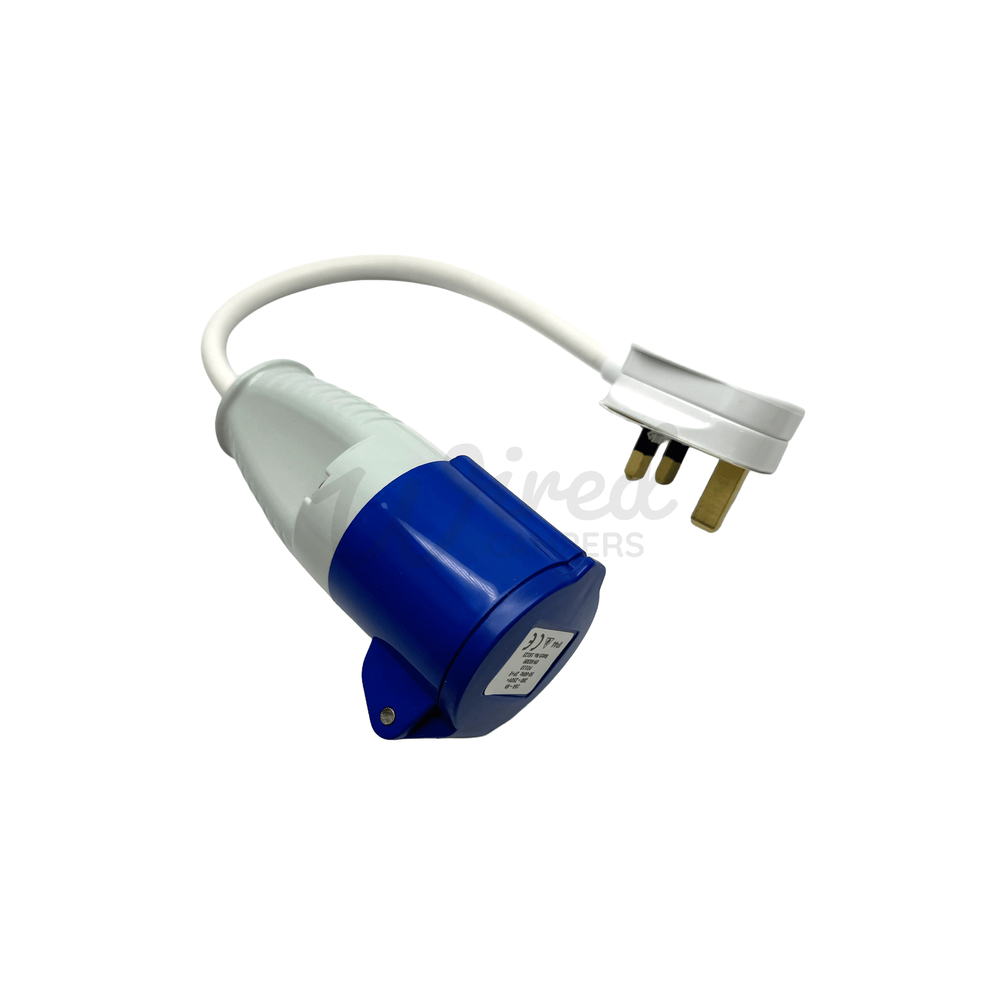 POWERPART 13A UK Plug - 16A Camper Van Mains Hook Up Adapter - Wired Campers Limited