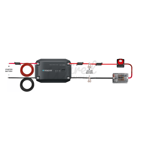 Renogy 12V 40A RBC40D1U DC-DC & 12V Fuse Box Camper Van Kit - Wired Campers Limited