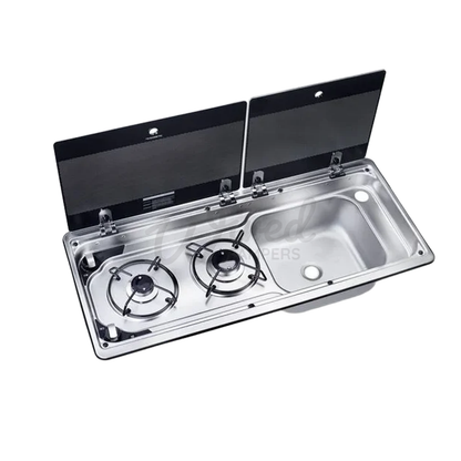 Dometic SMEV Slimline 9722 Gas Hob & Right Hand Camper Van Sink - MO9722R
