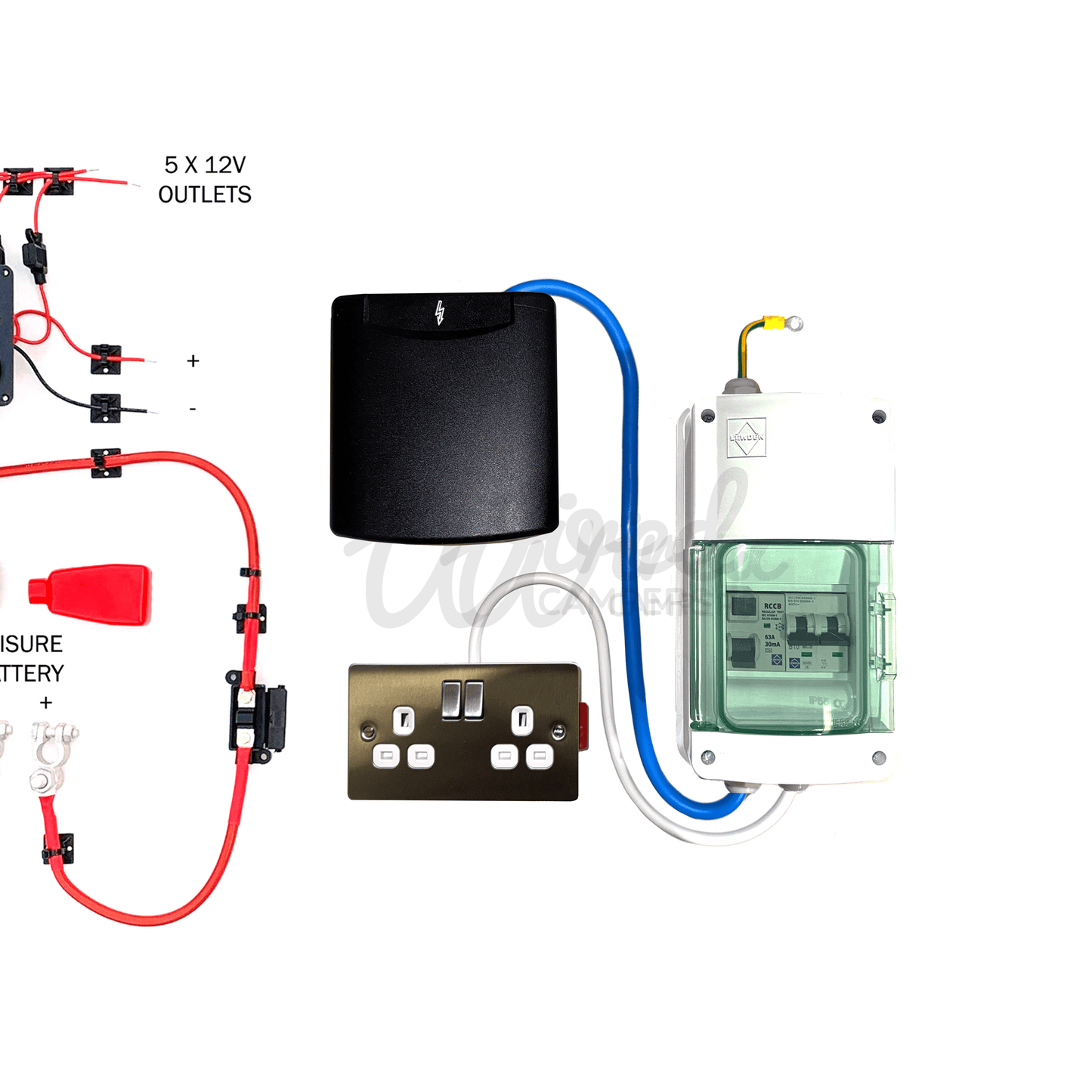 Starter Camper Electrical System - Split Charge & Pre - Wired 240V Mains - Wired Campers Limited