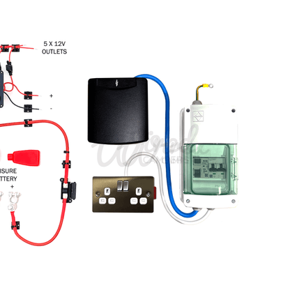 Starter Camper Electrical System - Split Charge & Pre - Wired 240V Mains - Wired Campers Limited